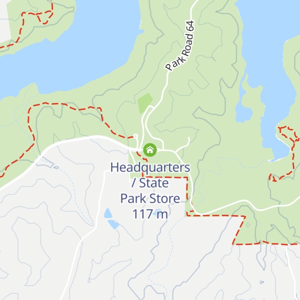 Map of Headquarters / State Park Store