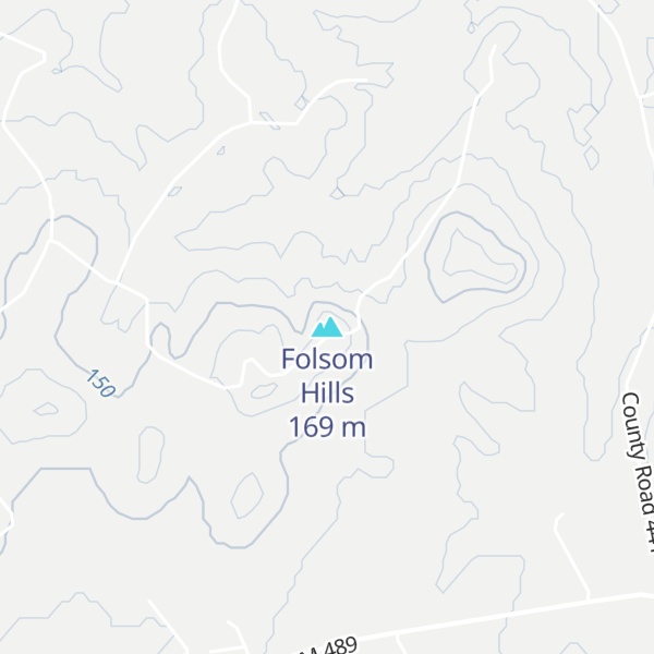 Map of Folsom Hills
