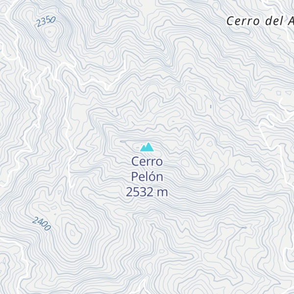 Map of Cerro Pelón