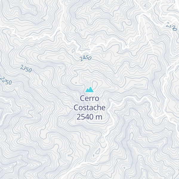 Map of Cerro Costache