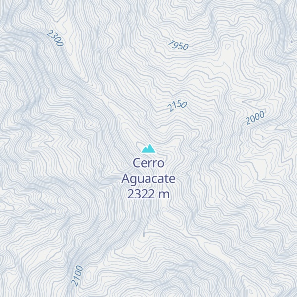 Map of Cerro Aguacate