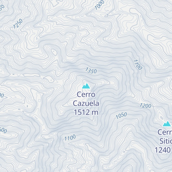 Map of Cerro Cazuela