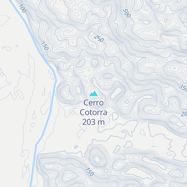 Map of Cerro Cotorra
