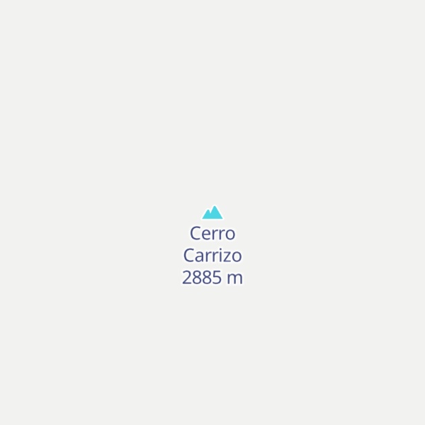 Map of Cerro Carrizo