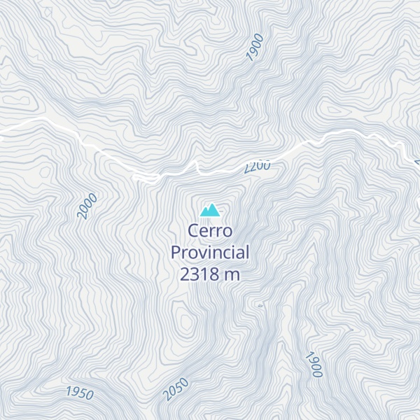 Map of Cerro Provincial