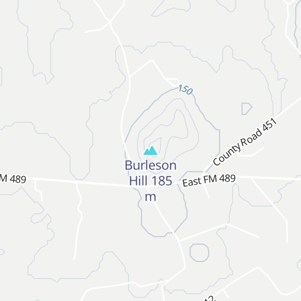 Map of Burleson Hill