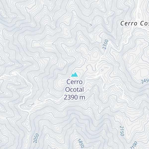 Map of Cerro Ocotal