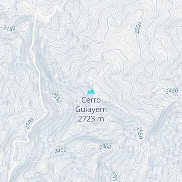 Map of Cerro Guiayem