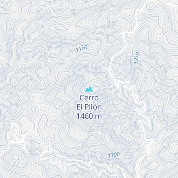 Map of Cerro El Pilón