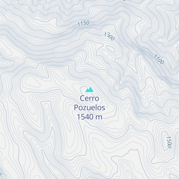 Map of Cerro Pozuelos