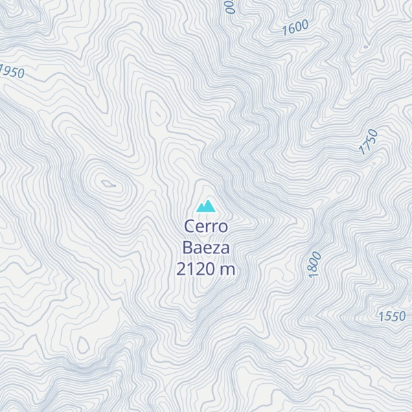 Map of Cerro Baeza