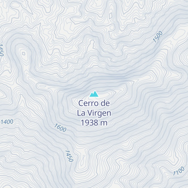 Map of Cerro de La Virgen