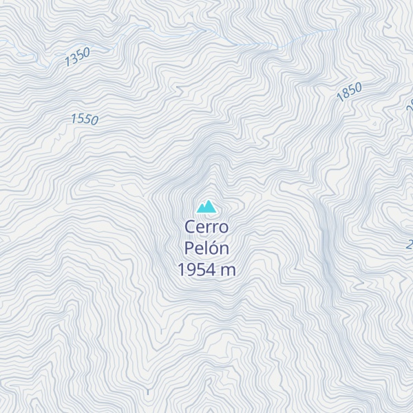 Map of Cerro Pelón