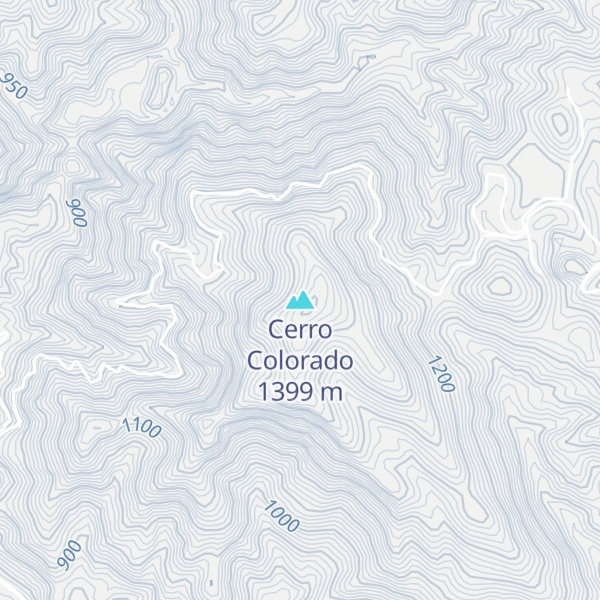 Map of Cerro Colorado