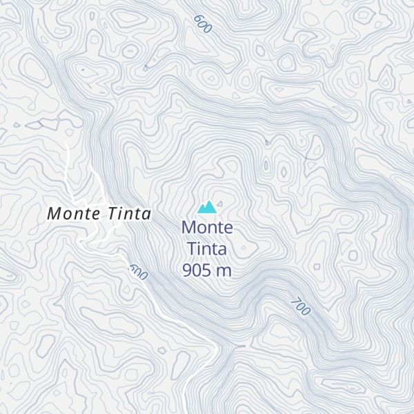 Map of Monte Tinta