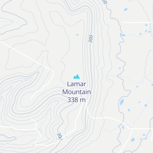Map of Lamar Mountain