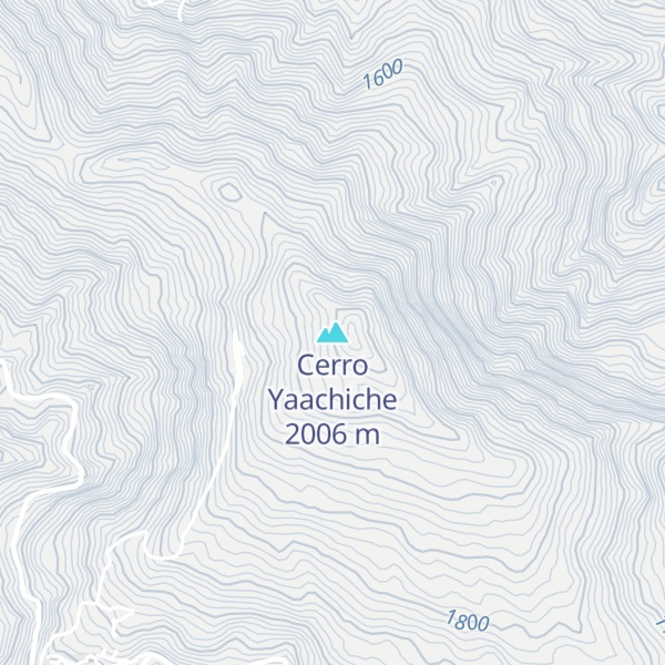 Map of Cerro Yaachiche