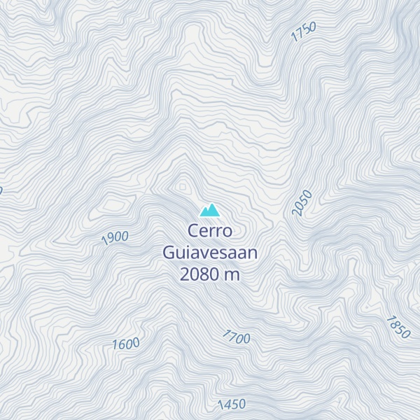 Map of Cerro Guiavesaan