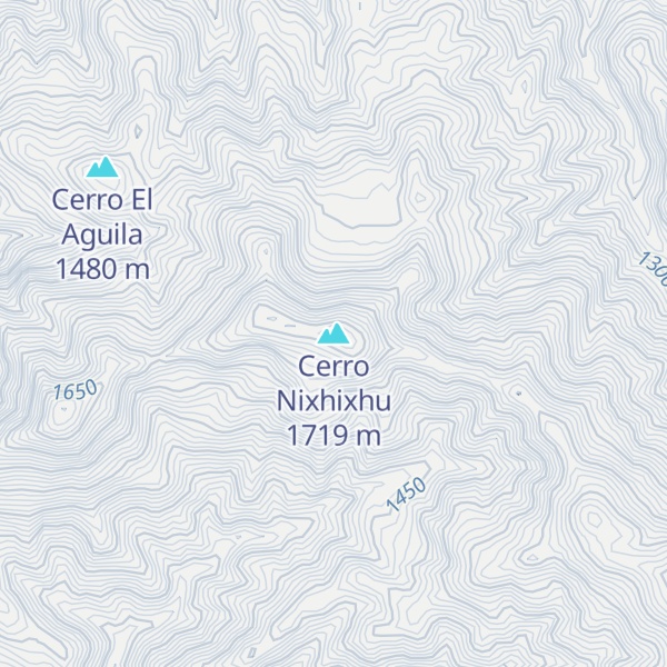 Map of Cerro Nixhixhu