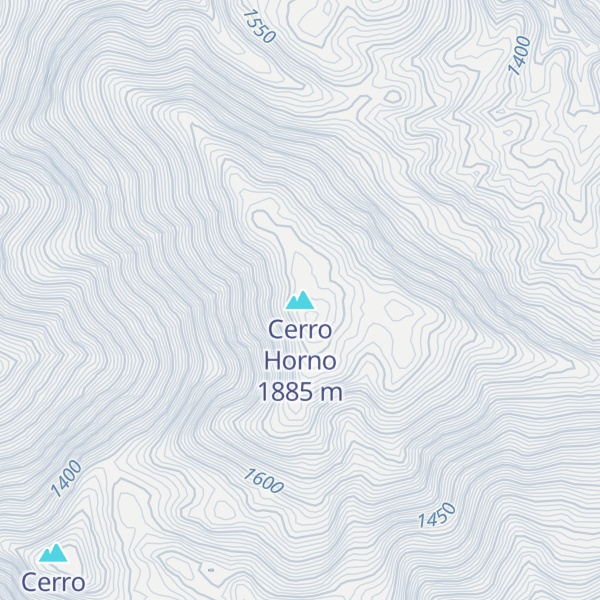 Map of Cerro Horno