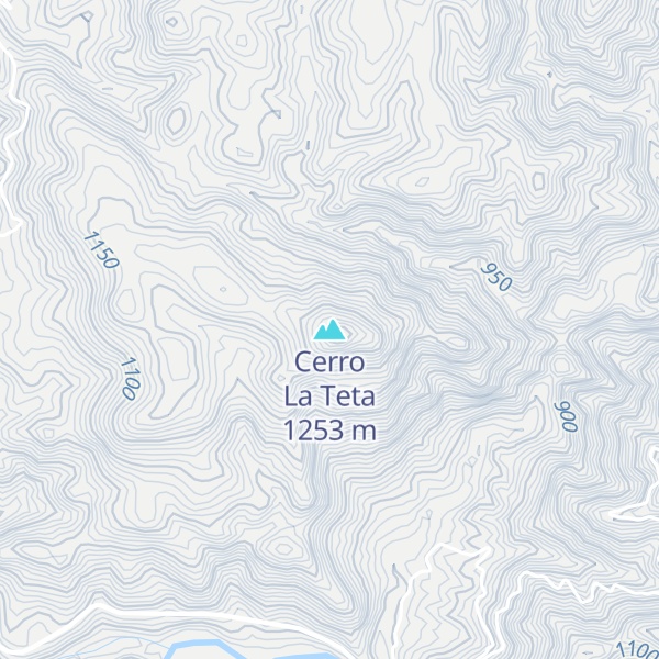 Map of Cerro La Teta