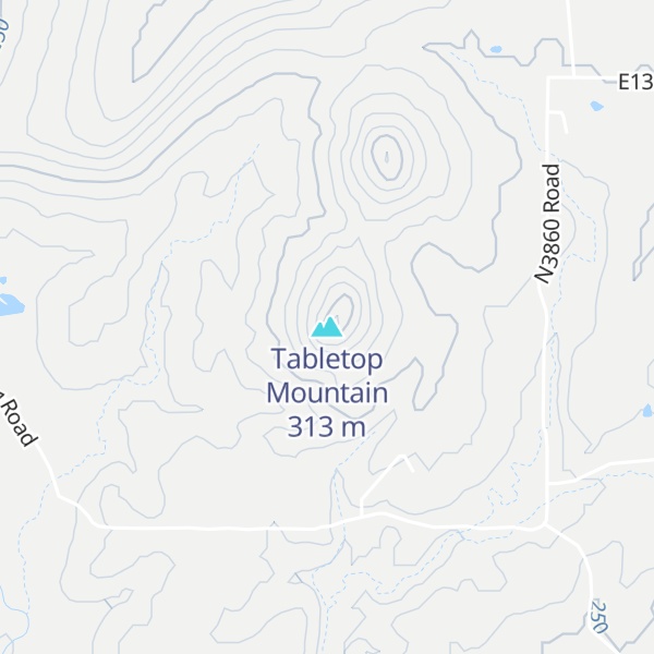 Map of Tabletop Mountain