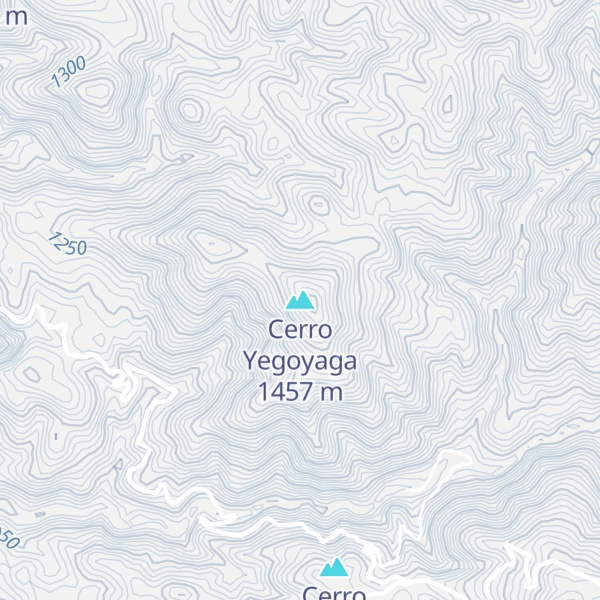 Map of Cerro Yegoyaga