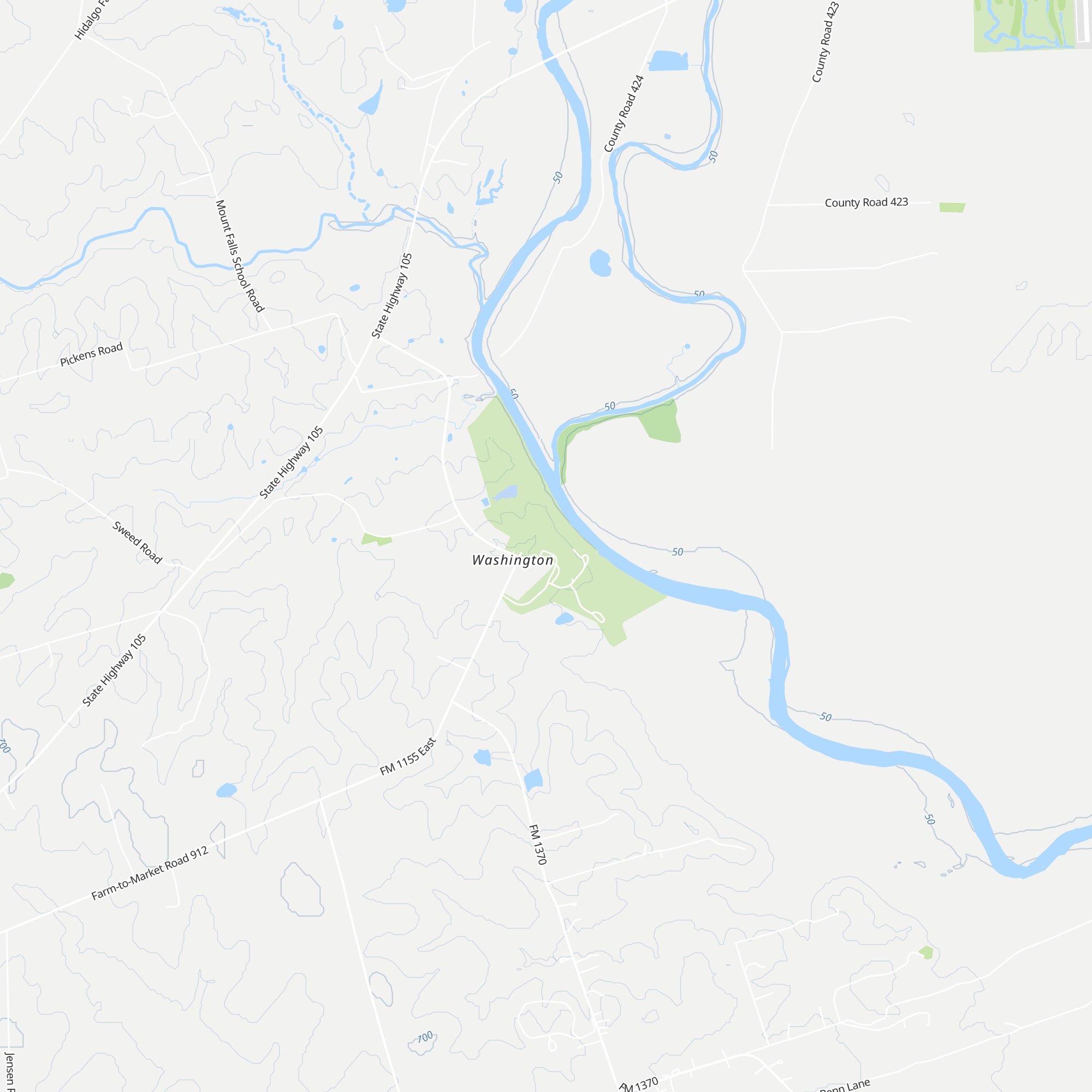 Washington-on-the-Brazos Visitor Center map