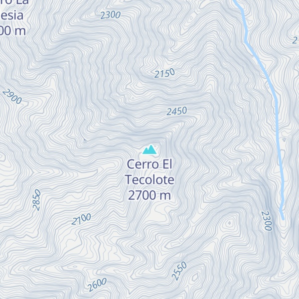 Map of Cerro El Tecolote