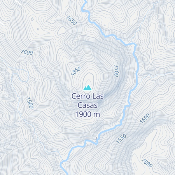 Map of Cerro Las Casas