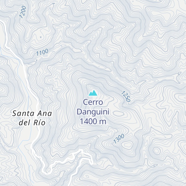 Map of Cerro Danguini