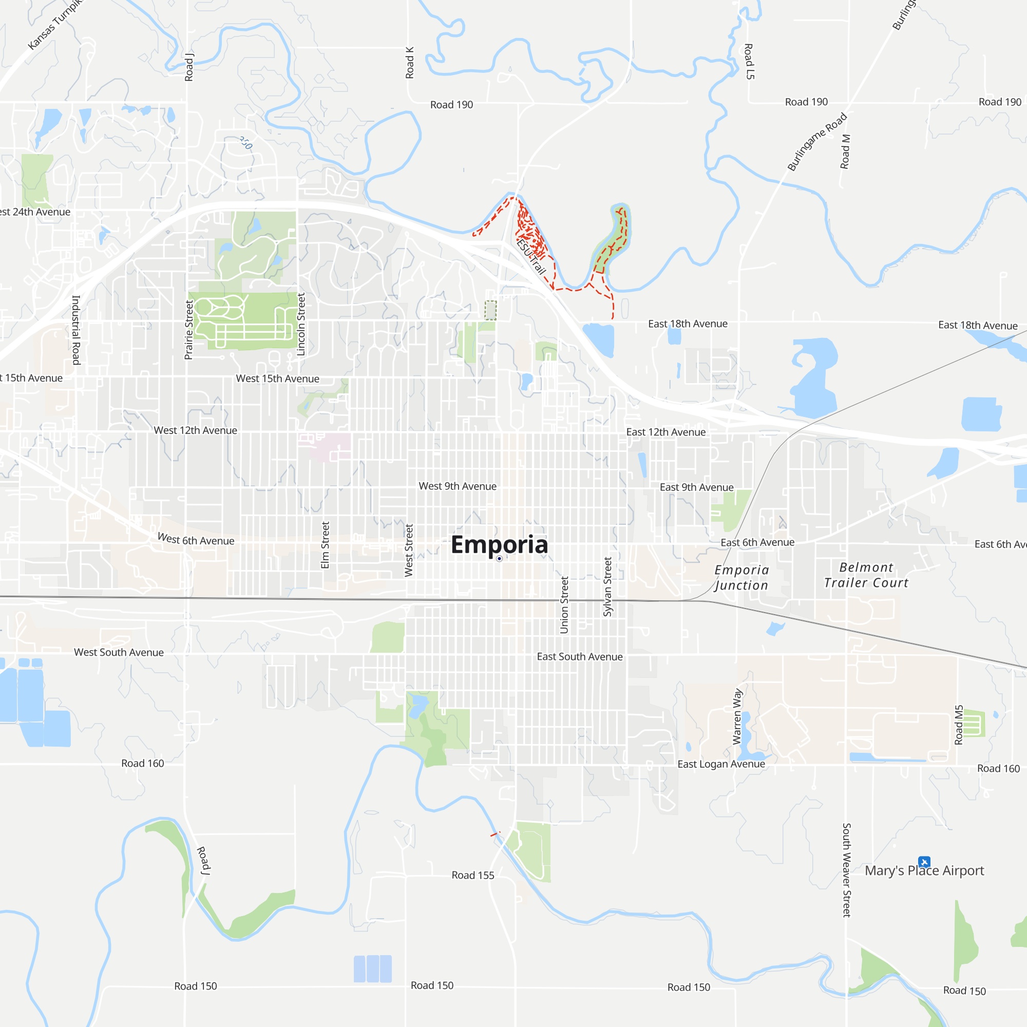 Emporia Convention & Visitors Bureau map