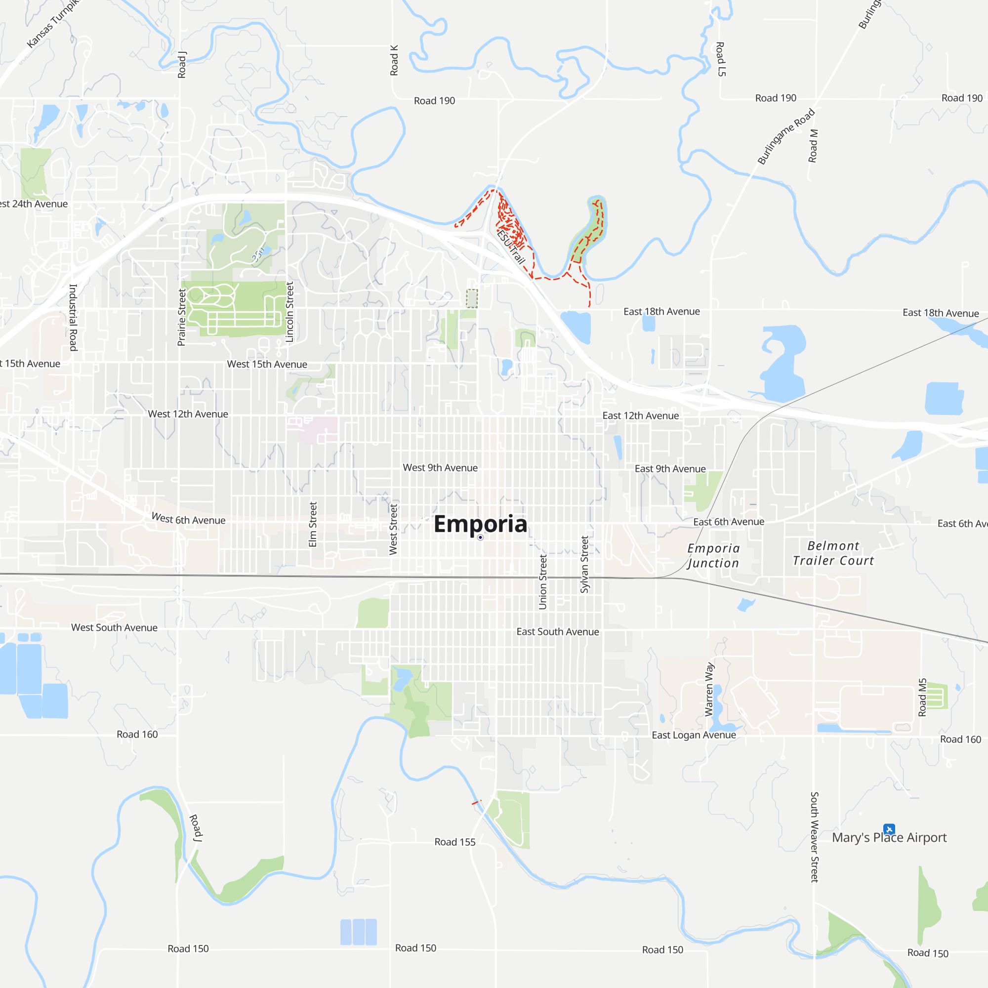 Emporia Convention & Visitors Bureau map