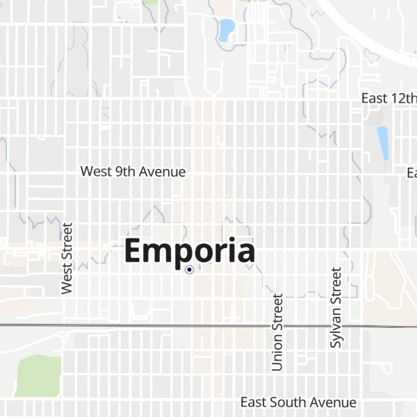 Map of Emporia Convention & Visitors Bureau