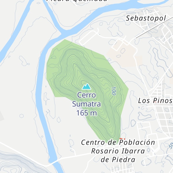 Map of Cerro Sumatra
