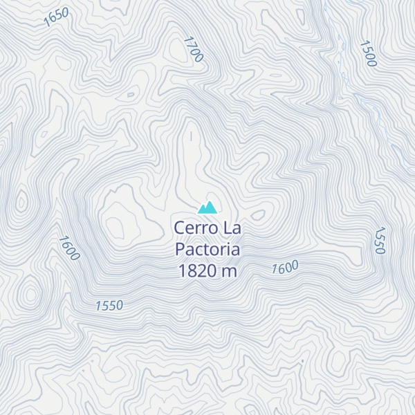 Map of Cerro La Pactoria