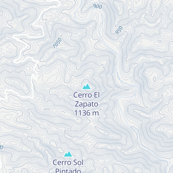 Map of Cerro El Zapato