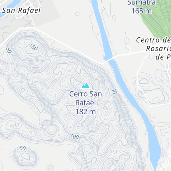 Map of Cerro San Rafael