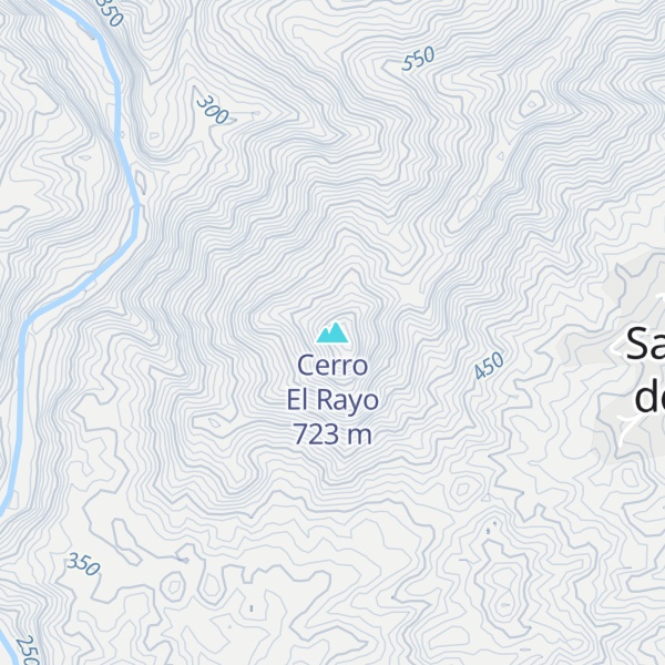 Map of Cerro El Rayo