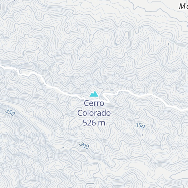 Map of Cerro Colorado