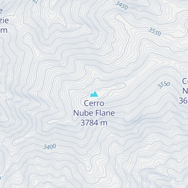 Map of Cerro Nube Flane