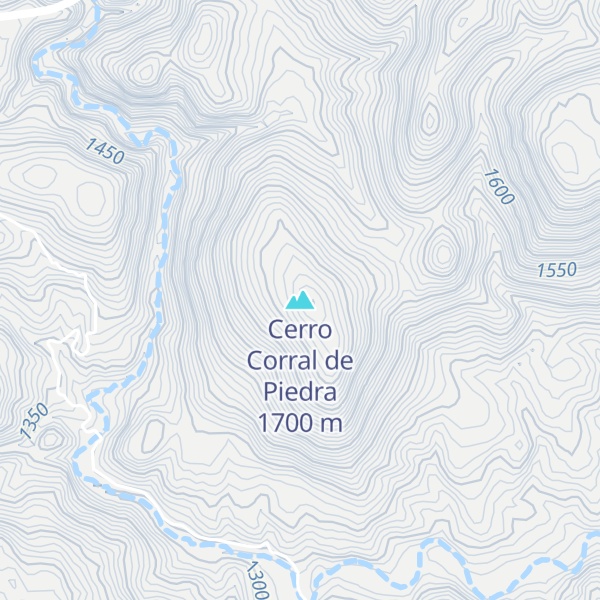 Map of Cerro Corral de Piedra