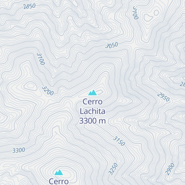 Map of Cerro Lachita