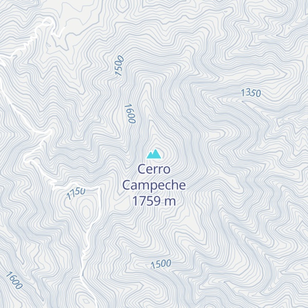 Map of Cerro Campeche