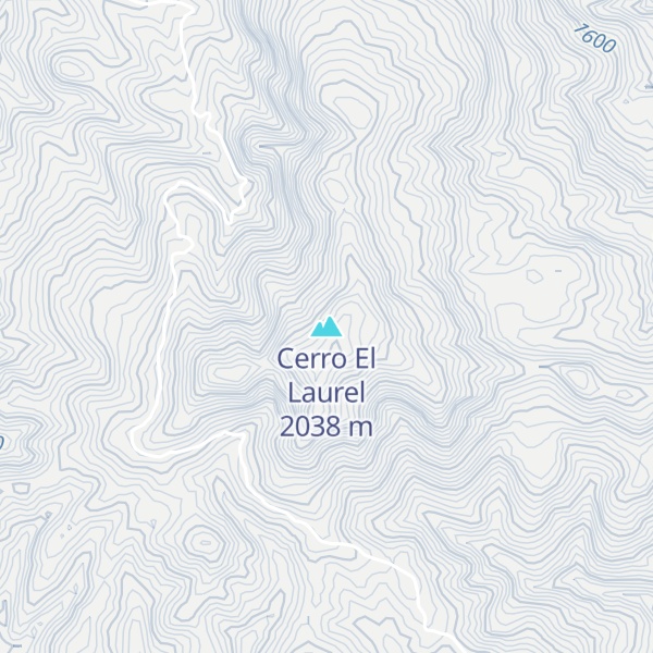 Map of Cerro El Laurel