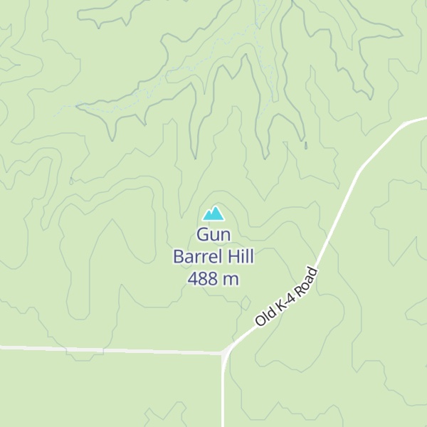 Map of Gun Barrel Hill