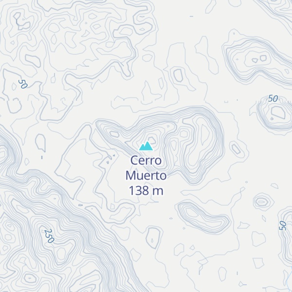 Map of Cerro Muerto