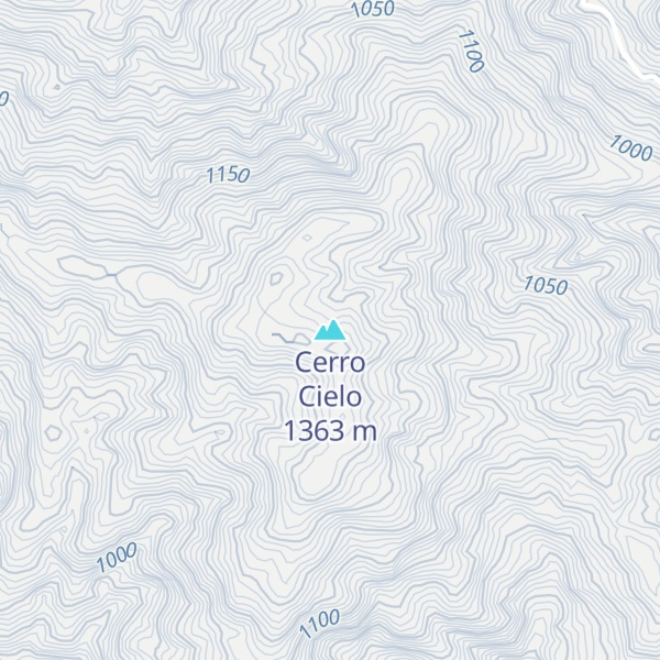 Map of Cerro Cielo