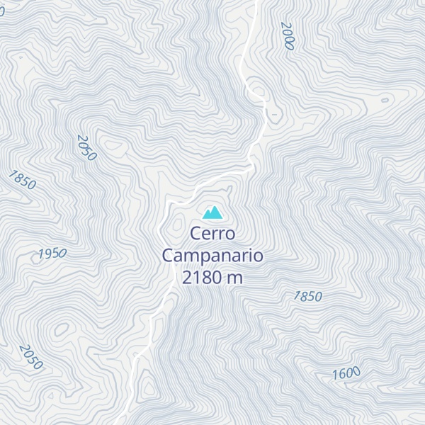 Map of Cerro Campanario