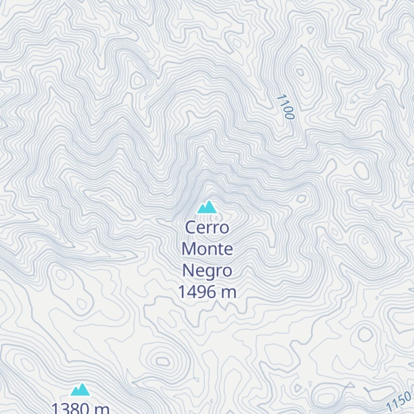 Map of Cerro Monte Negro